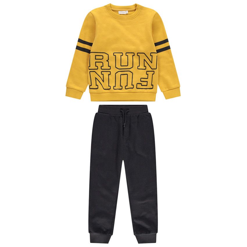 Φανελένια φόρμα με φράση 