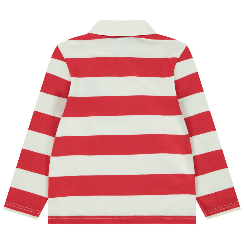 Πολυέλαιος ριγέ με κέντημα μπάσκετ για αγόρι 