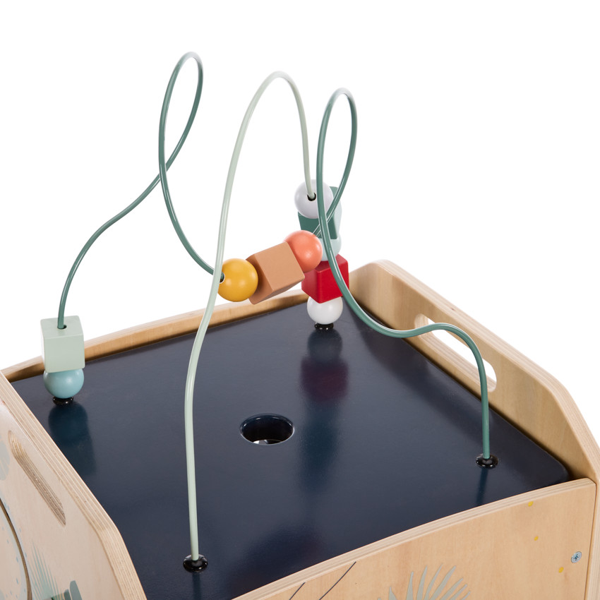 Κύβος δραστηριοτήτων XXL από ξύλο Happy Wild 