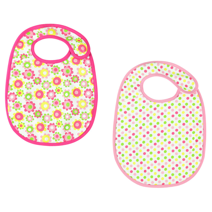 Set de 2 bavoirs en jersey de coton avec imprimé fantaisie  Additional Set de 2 bavoirs en jersey de coton avec imprimé fantaisie