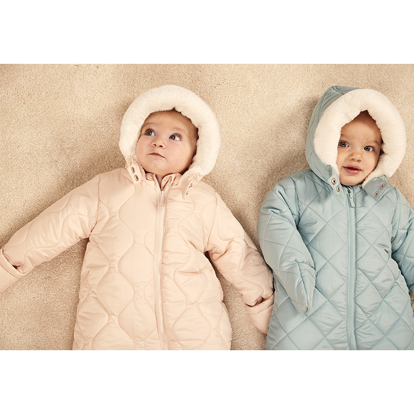 "Παλτό με επένδυση sherpa για κορίτσι μωρό" 