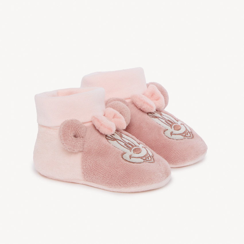 Chaussons en velours Minnie Disney pour bébé fille 