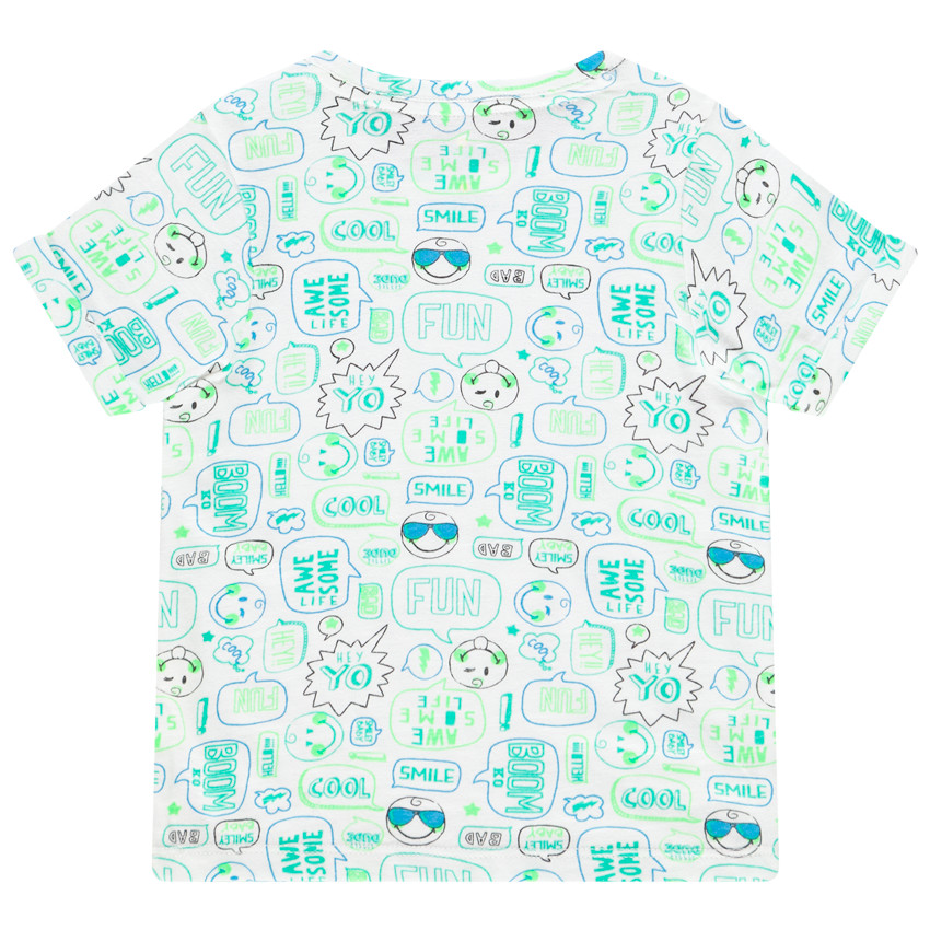 T-shirt βαμβακερό Smiley Baby για bebe αγόρι 