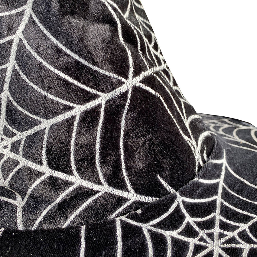 Μάγισσα καπέλο για ενήλικες με φωσφορίζουσες αράχνες 