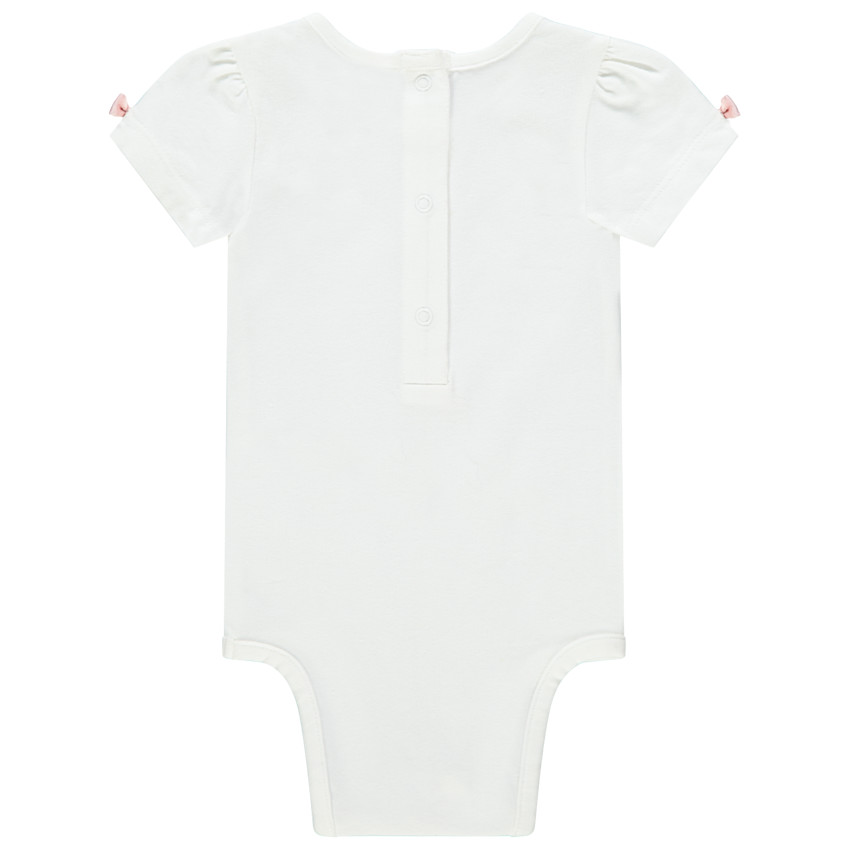 Body κοντομάνικο μονόχρωμο με φιόγκο 