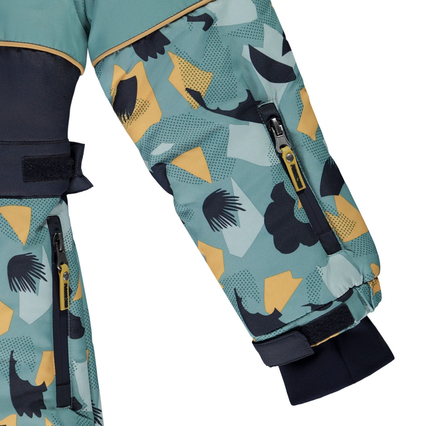 Combinaison de ski d perlante imprim graphique pour gar on