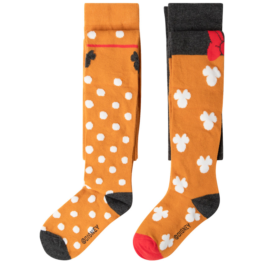 Lot de 2 collants épais à pois et motif Minnie Disney  Additional Lot de 2 collants épais à pois et motif Minnie Disney