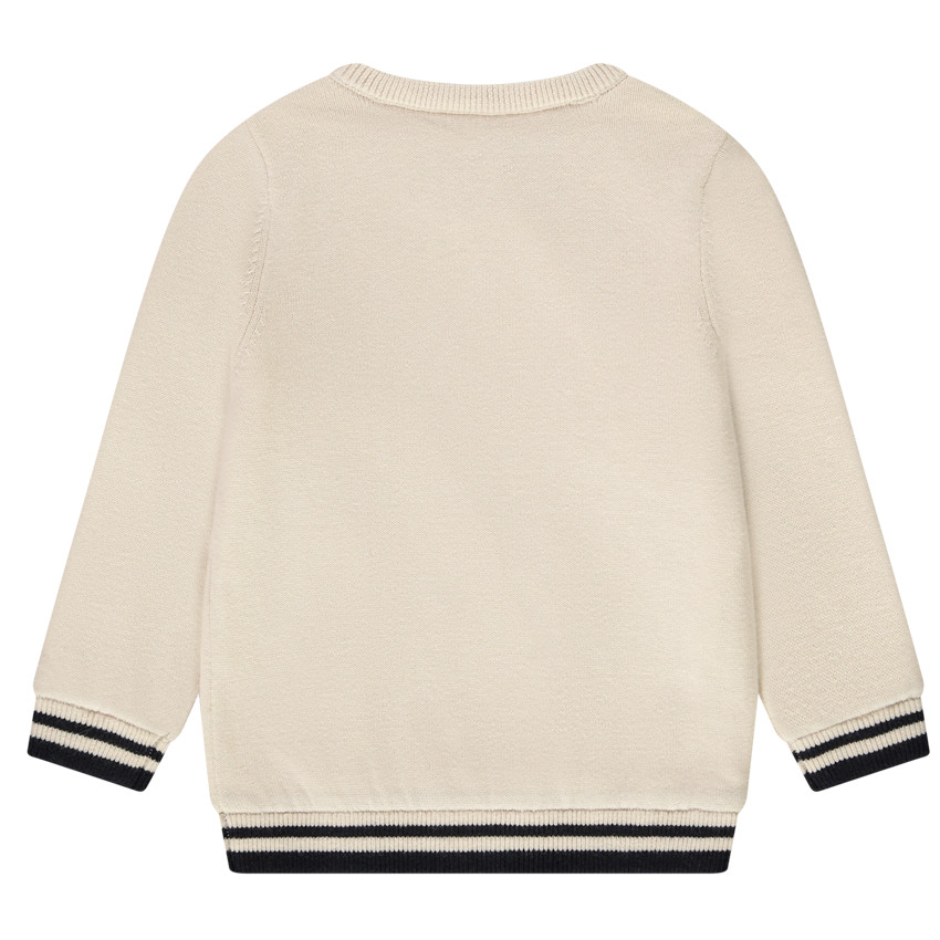 Πλεκτό πουλόβερ με σχέδιο happy safari για μωρό αγόρι 