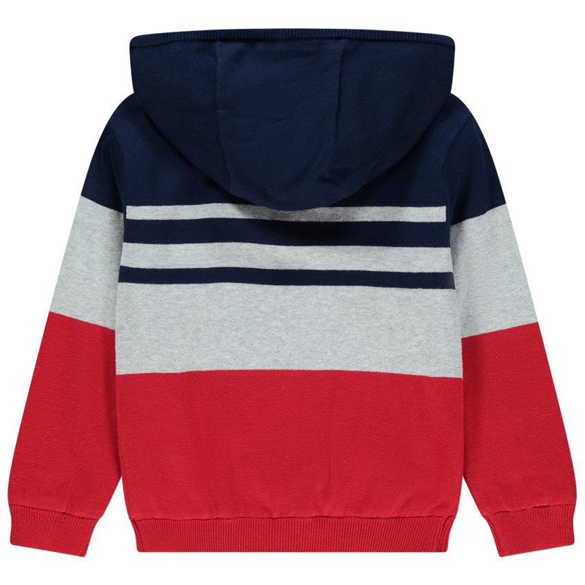 Πουλόβερ με κουκούλα με επένδυση sherpa με σχέδιο SmileyWorld για αγόρι 