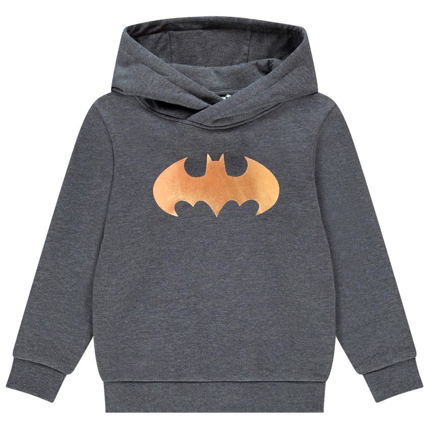 "Φούτερ με κουκούλα και χρυσό σχέδιο Batman Warner για αγόρι" 