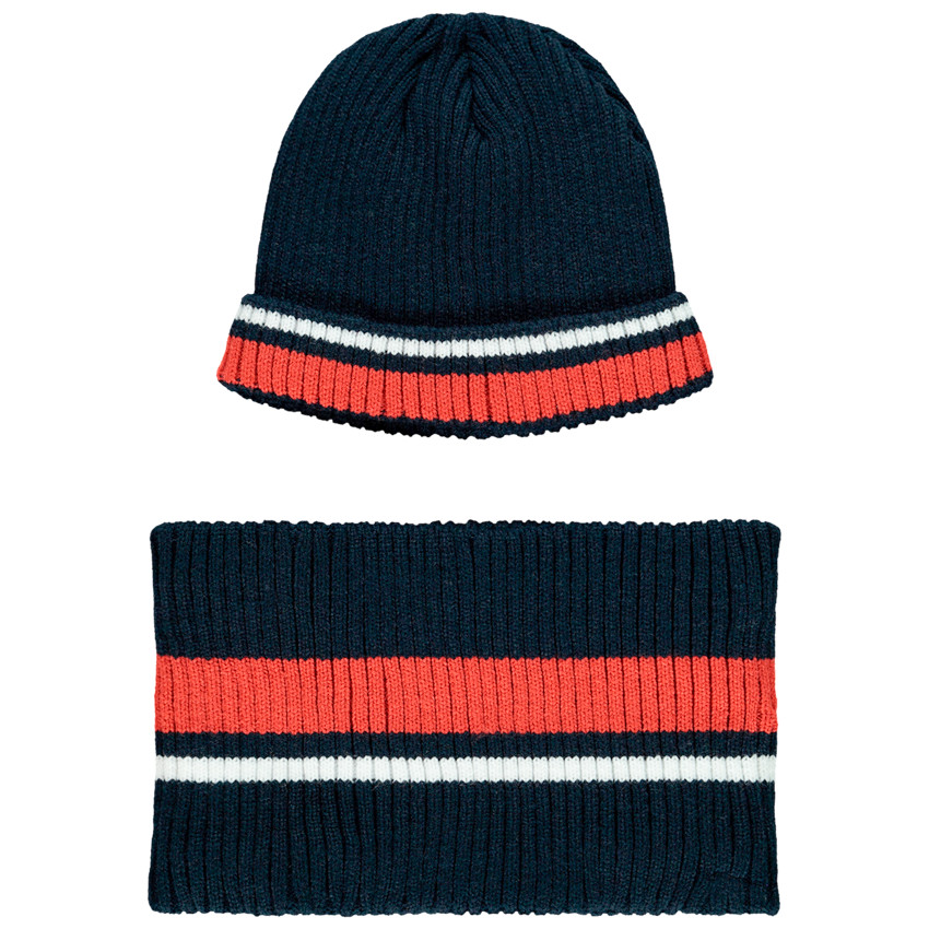 Σετ Σκούφος και  snood με επένδυση sherpa για αγόρι 