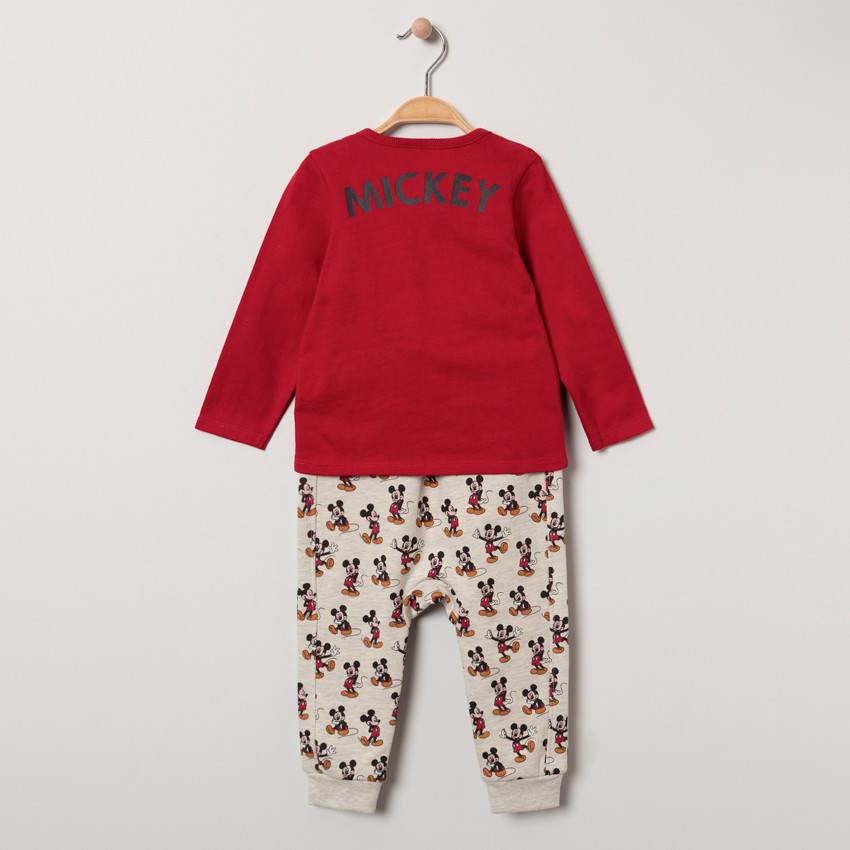 Ensemble t-shirt à poche et pantalon imprimé Mickey all-over 