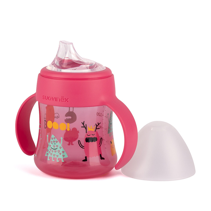 Πρώτο Μπουκάλι Με Λαβές Ροζ 