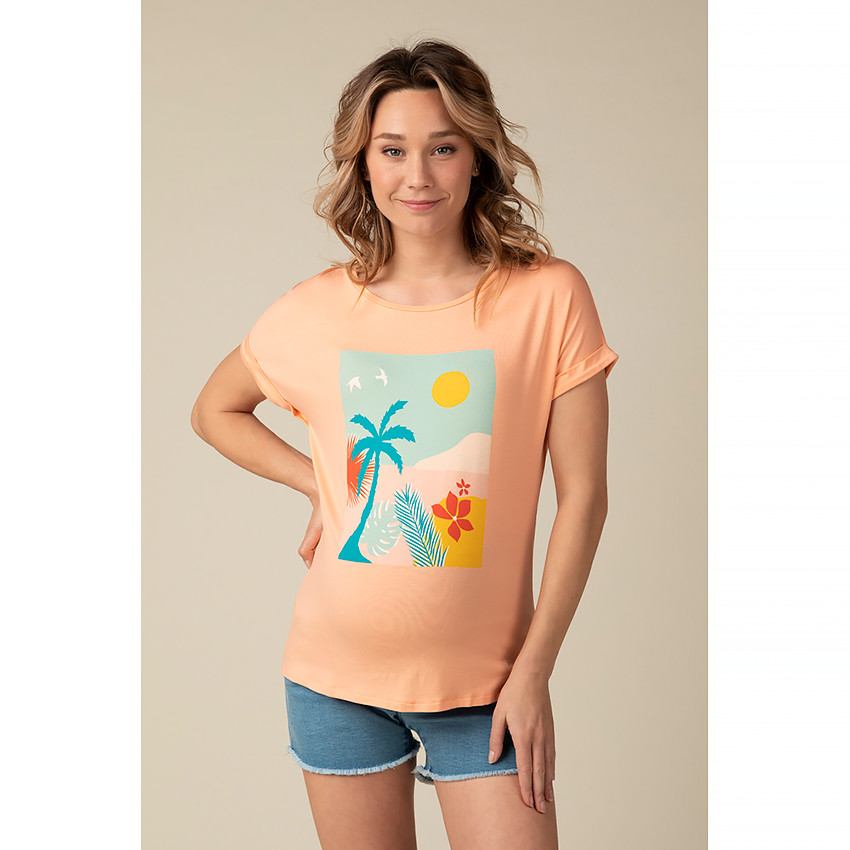 T-shirt manches courtes de grossesse 