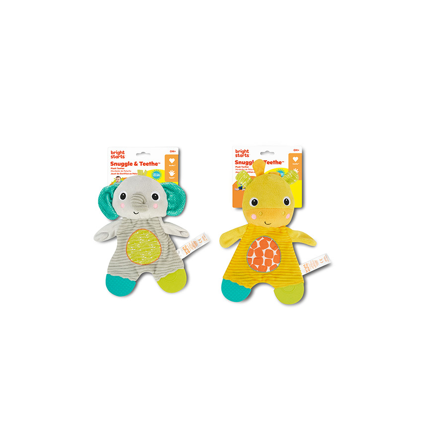 Μαλακό παιχνίδι με Μασητικό Snuggle & Teethe BRIGHT STARTS - 1τμχ 