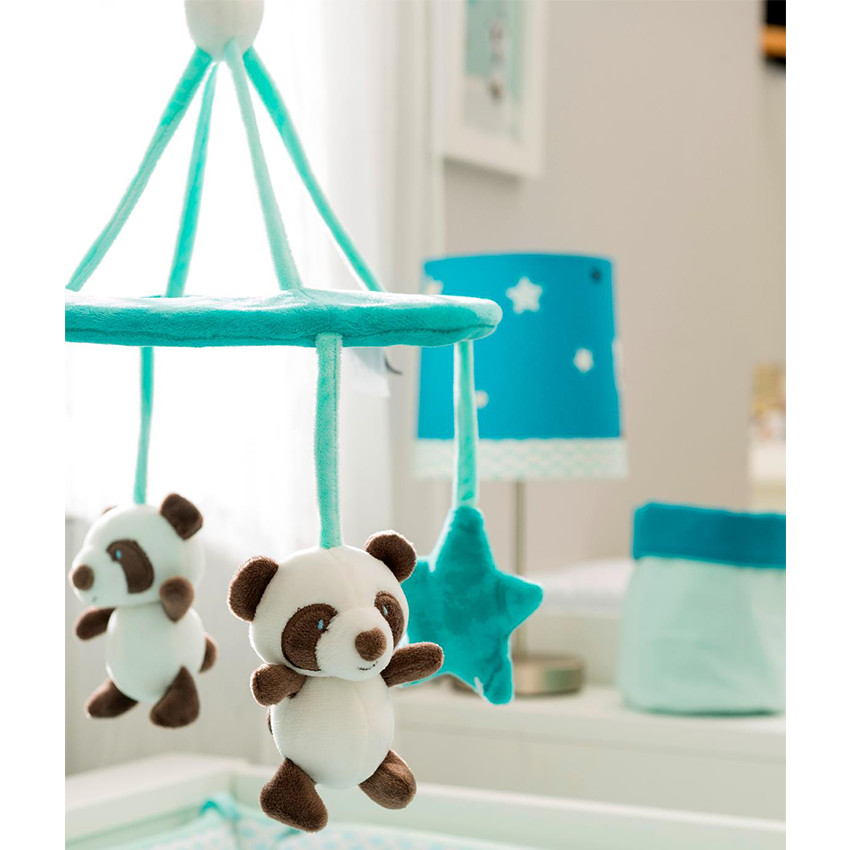 Μόμπιλε με κρεμαστά πάντα από βελουτέ ύφασμα 