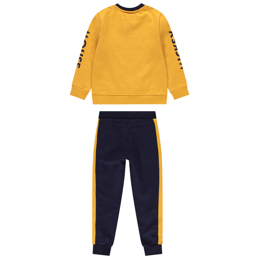 Σετ φόρμας δίχρωμο  molleton σχέδιο Mickey και μαγικές παγιέτες  