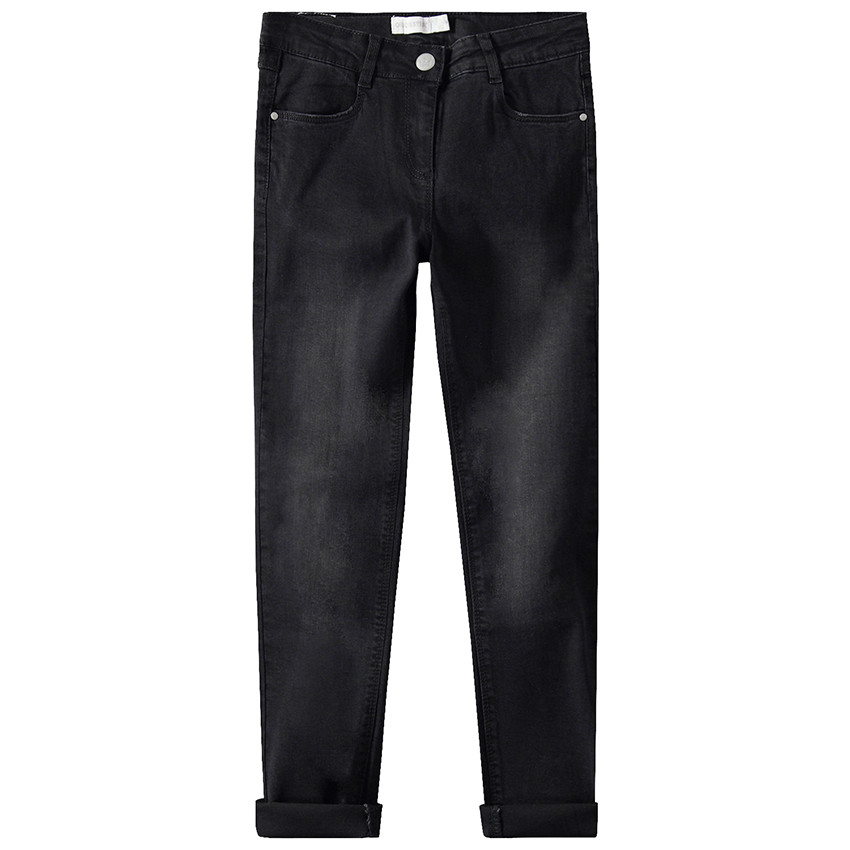 Τζιν με used όψη και κεντήματα πίσω  