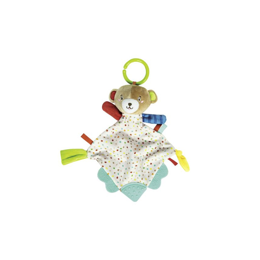 Βρεφικο Παιχνιδι Κουδουνιστρα Μαλακο Αρκουδακι 