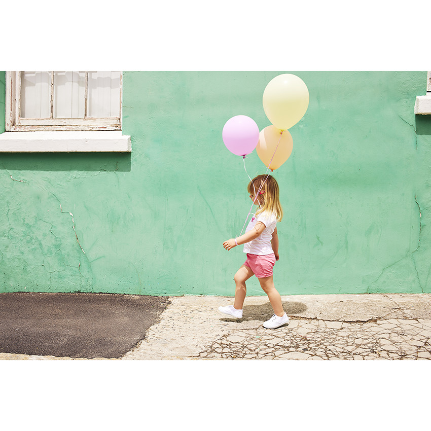 Σορτς από φούτερ μονόχρωμο για μωρό κορίτσι 