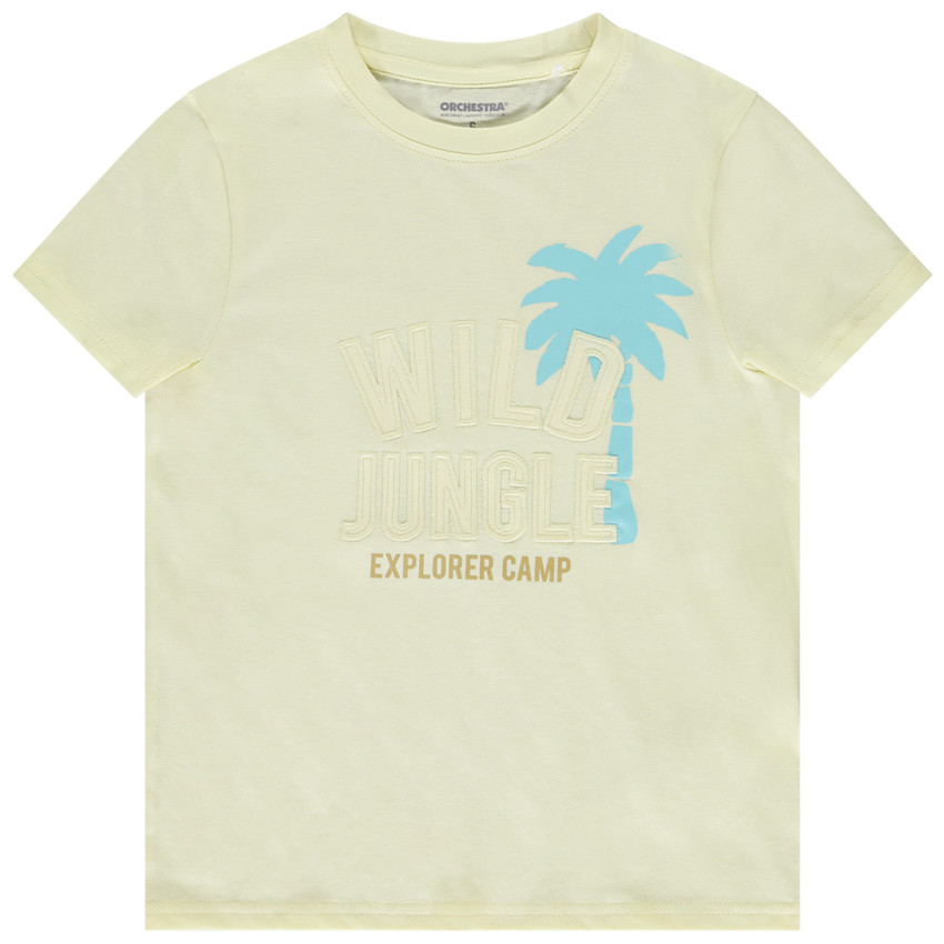 Κοντομάνικο μπλουζάκι από jersey με εφαρμοστά patches για αγόρι 