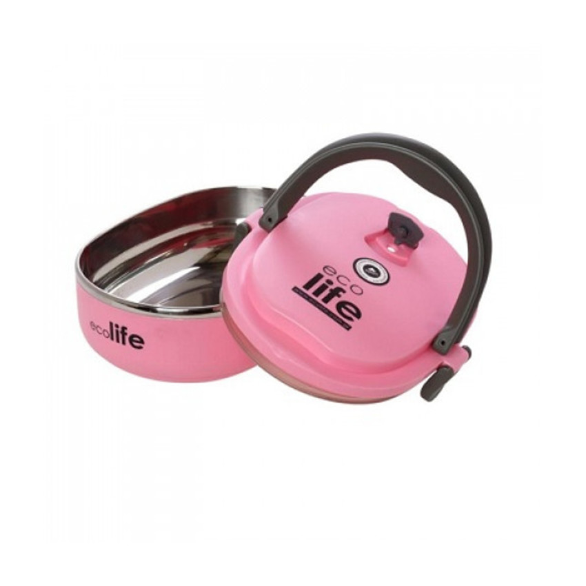 Ροζ Φαγητοδοχείο Ανοξείδωτο 800ml 