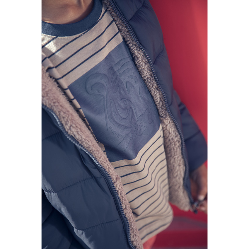 Μπουφάν réversible με κουκούλα για αγόρι 