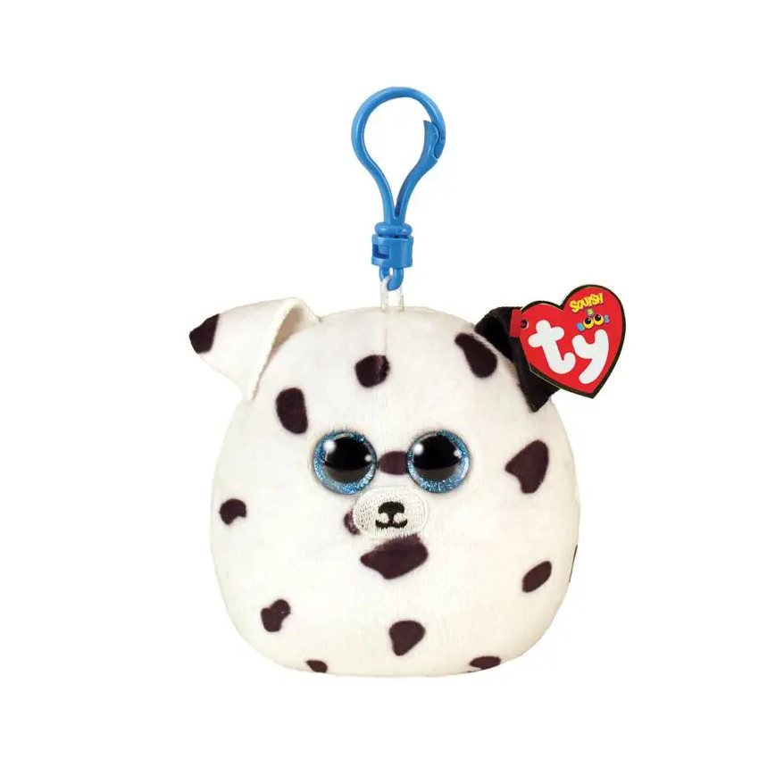 Squishy Beanies Fetch Χνουδωτό Κλιπ Σκυλάκι Δαλματίας Λευκό TY 