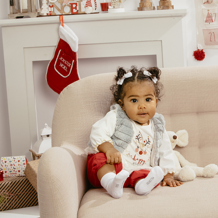 Ensemble 3 pièces avec gilet, tunique et pantalon 