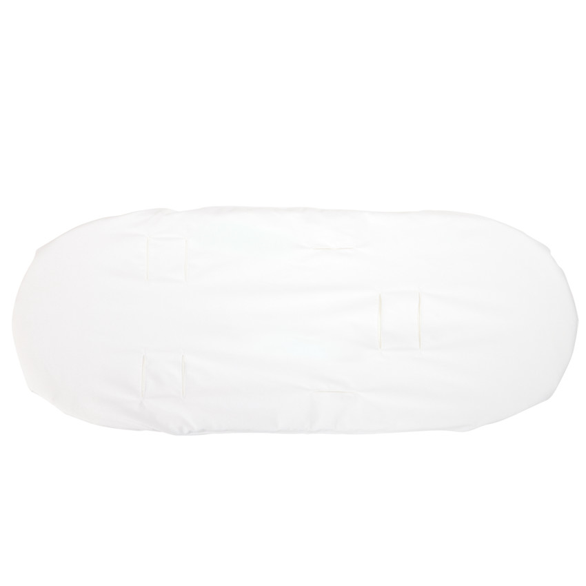 Σεντόνι-κάλυμμα 2 σε 1 για καλαθούνα 30 x 75 cm λευκό 