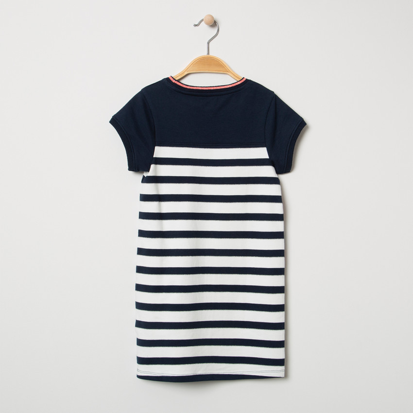 Πλεκτό αμάνικο φόρεμα με ζακάρ ρίγες και ουράνιο τόξο με πούλιες 