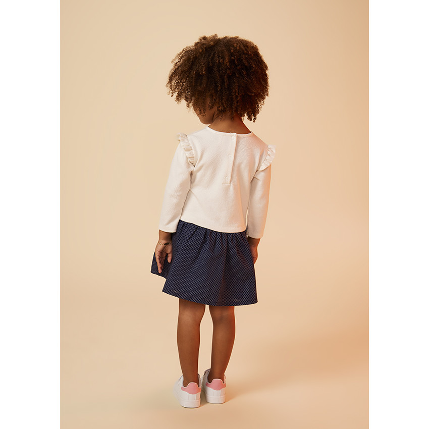 Φόρεμα 2 σε 1 με φαντασία τύπωμα για bebe κορίτσι 