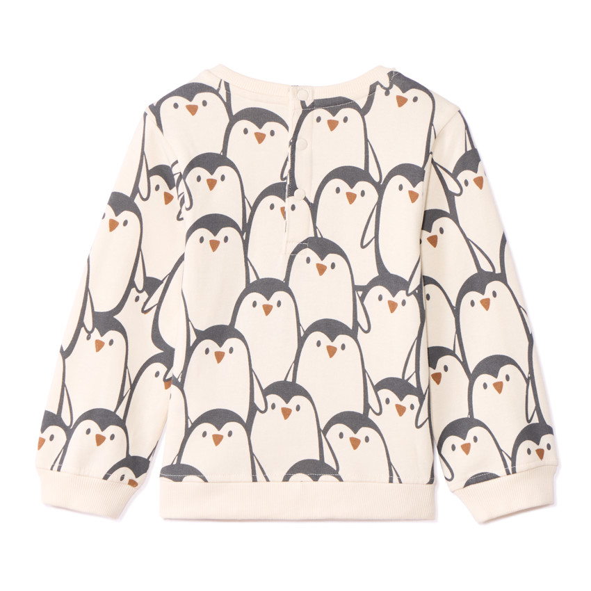 Σετ 3 φούτερ molleton με φαντεζί σχέδιο για bebe αγόρι 