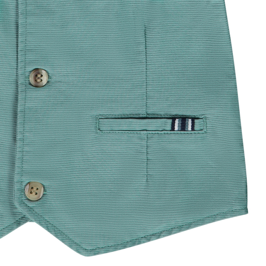 Γιλέκο σερβιτόρου γιορτής από βαμβακερό ύφασμα για bebe αγόρι 