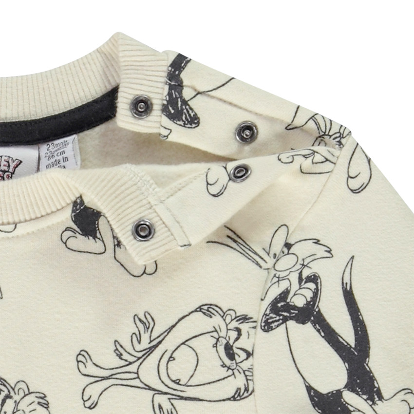Σετ 2 τμχ. σε molleton με σχέδιο Looney Tunes για bebe αγόρι 