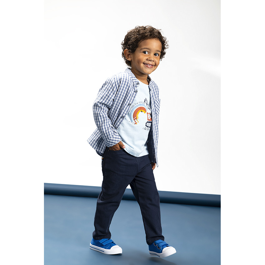 T-shirt manches longues en jersey print fantaisie 