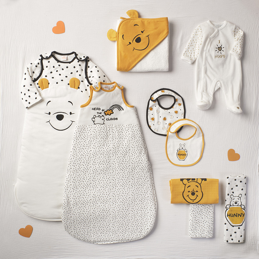 Dors-bien en velours à motif Winnie l'Ourson brodé Disney 