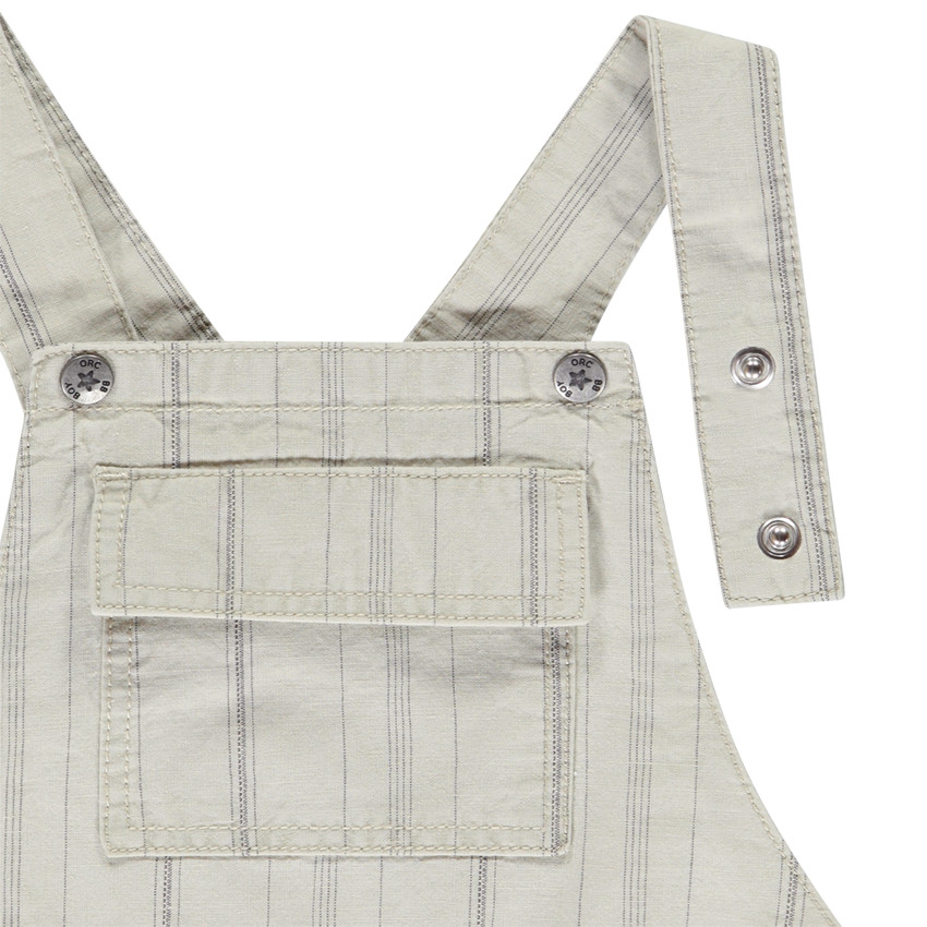 Σαλοπέτα κοντή ριγέ με τσέπη για bebe αγόρι 