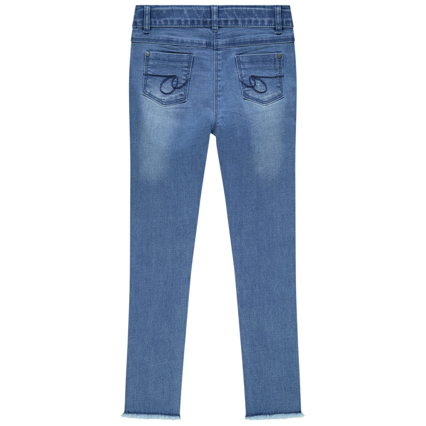 Παντελόνι skinny με σχέδιο καρδιά από παγιέτες για κορίτσι 