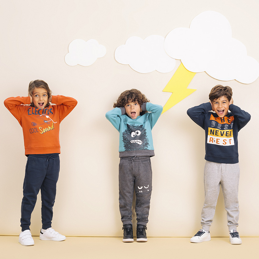 Σετ φόρμας  molleton δίχρωμο  φαντεζί  