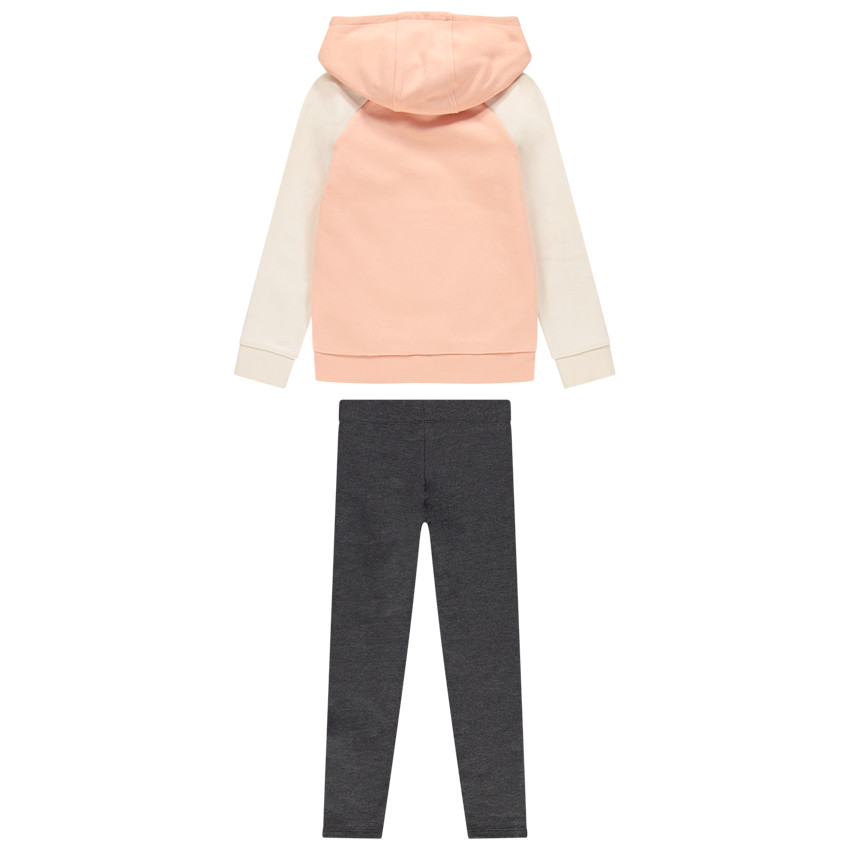 Jogging en molleton avec sweat motif arc-en-ciel et legging chiné  Additional Jogging en molleton avec sweat motif arc-en-ciel et legging chiné