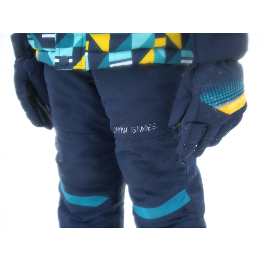 Pantalon de ski à poches zippées et bretelles amovibles 