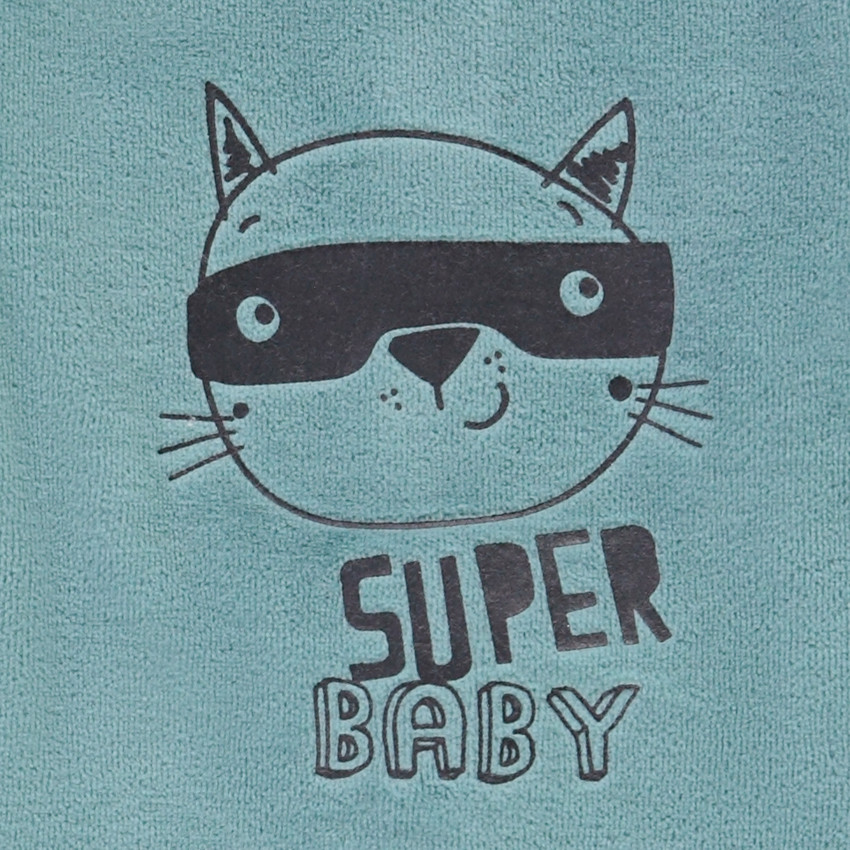 Dors-bien en velours avec visuel printé pour bébé garçon Main Dors-bien en velours avec visuel printé pour bébé garçon