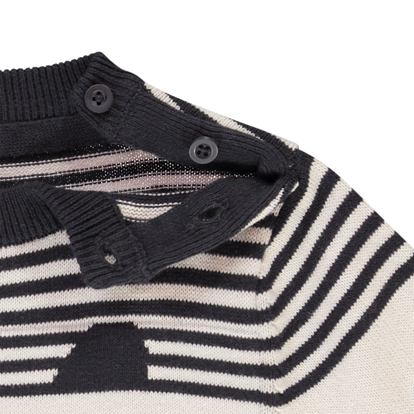 Pull rayé fantaisie pour bébé garçon Main Pull rayé fantaisie pour bébé garçon