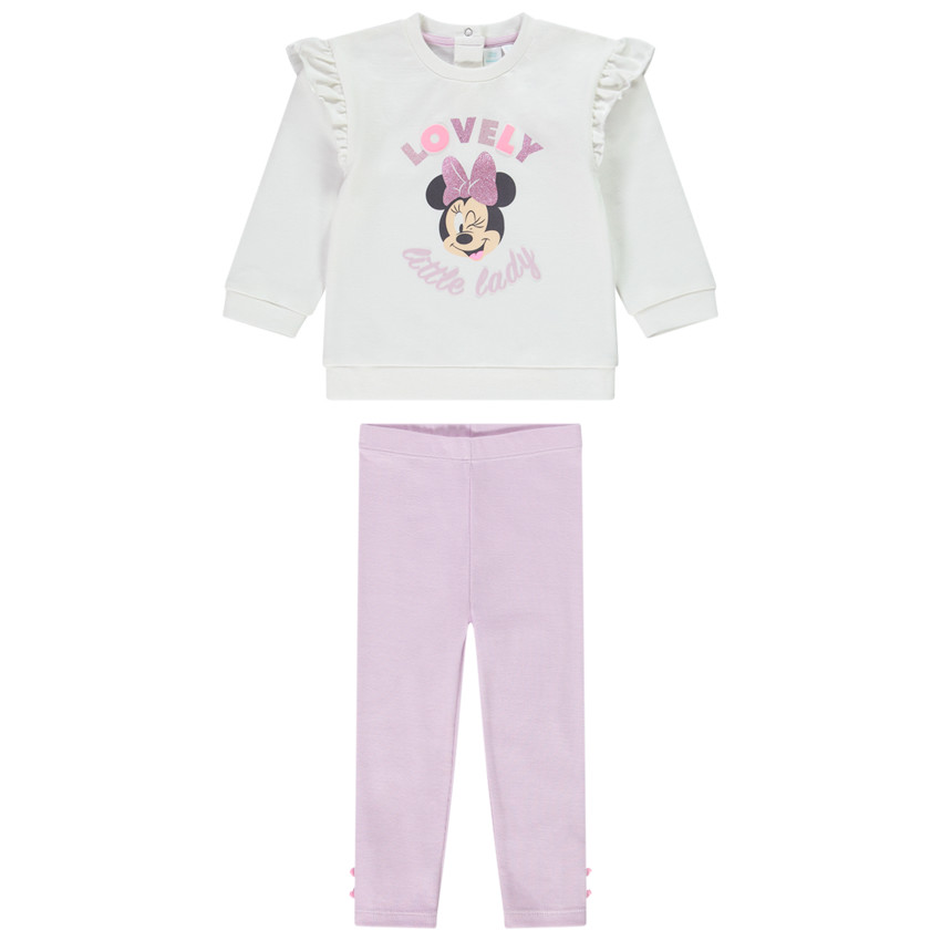 Σετ molleton Φούτερ + Κολάν Minnie Disney για bebe κορίτσι 