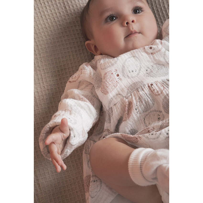 Φόρεμα στυλ γάζα Βαμβακερό με σχέδια σε όλη την επιφάνεια  Additional Φόρεμα στυλ γάζα Βαμβακερό με σχέδια σε όλη την επιφάνεια