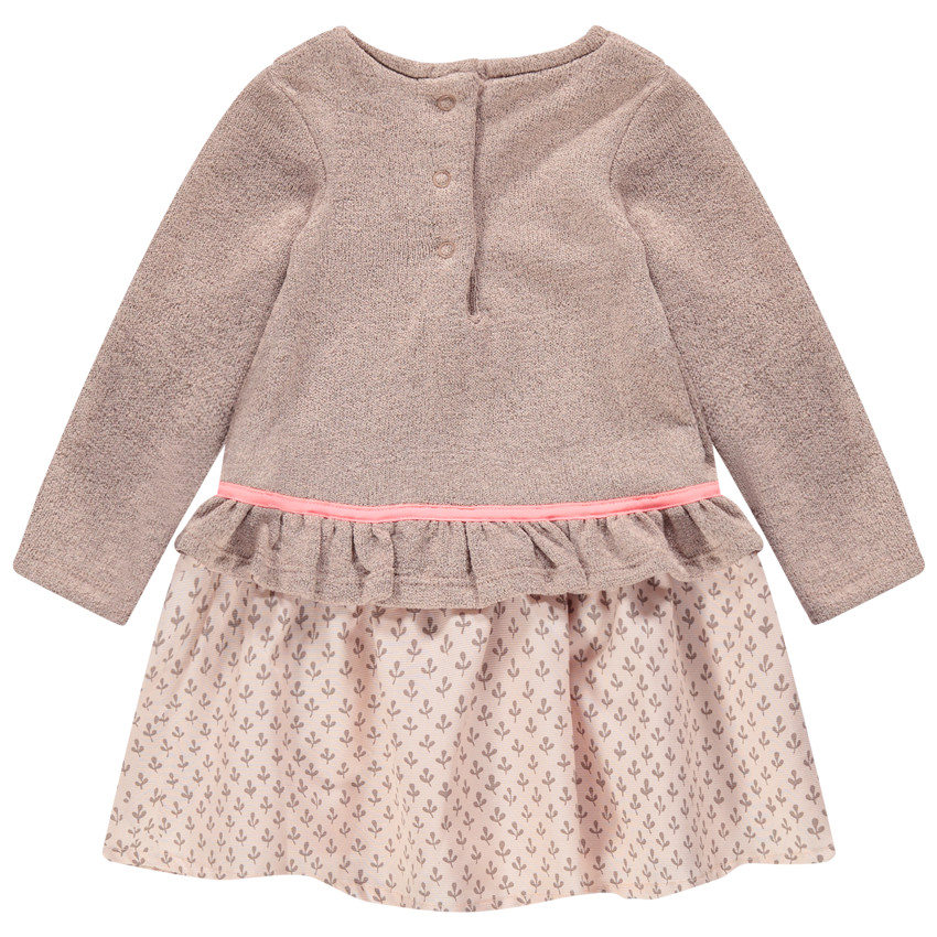 Μακρυμάνικο φόρεμα 2 σε 1 με κεντημένα λαγουδάκια 