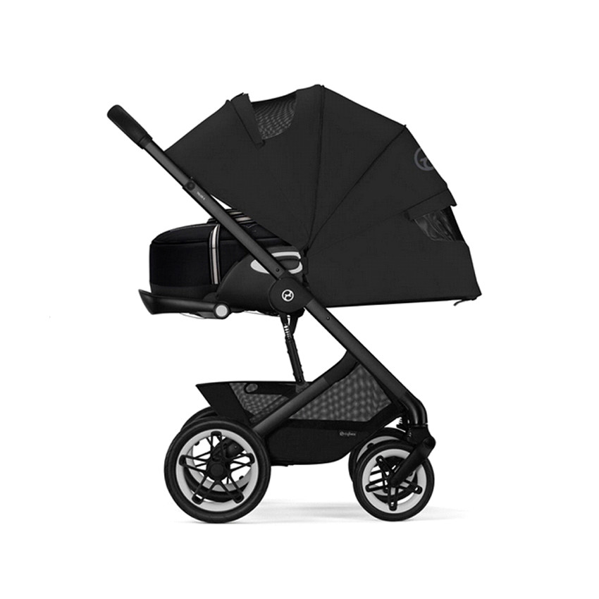 Καρότσι Talos S Lux Με Μεταλλικό Σκελετό Μαύρο - Moon Black 