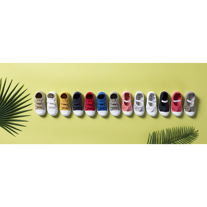 Αθλητικά παπούτσια κίτρινα από ύφασμα με σκρατς από 24 έως 35 