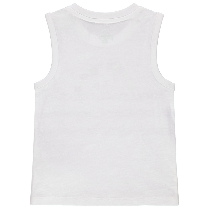 Μπλούζα από οργανικό βαμβάκι με ρίγες και εκτύπωση Mickey Disney 